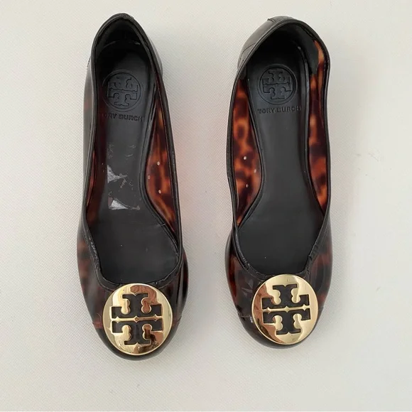 Tory Burch Shoes Tory Burch Tortoise Shell Reva Flats Poshmark